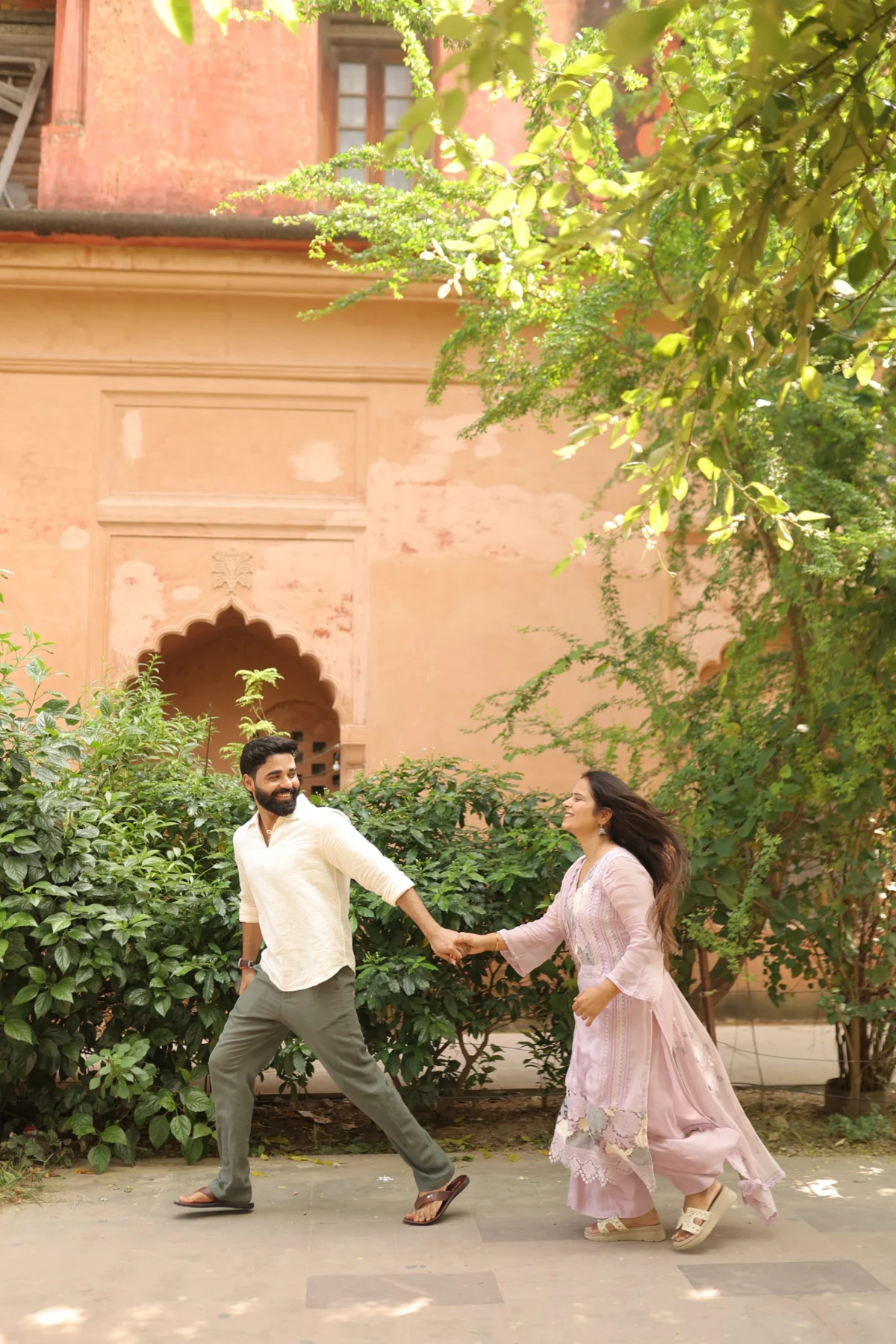 Chanchal and Akshat — Hand in hand